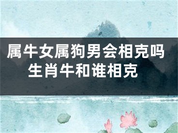 属牛女属狗男会相克吗 生肖牛和谁相克