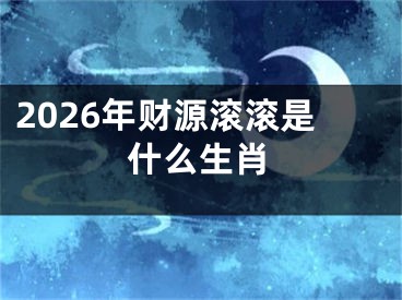 2026年财源滚滚是什么生肖