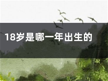 18岁是哪一年出生的