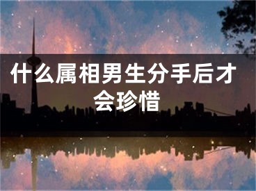 什么属相男生分手后才会珍惜