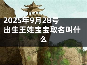 2025年9月28号出生王姓宝宝取名叫什么