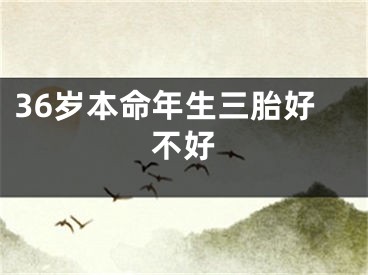 36岁本命年生三胎好不好