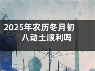 2025年农历冬月初八动土顺利吗