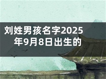 刘姓男孩名字2025年9月8日出生的