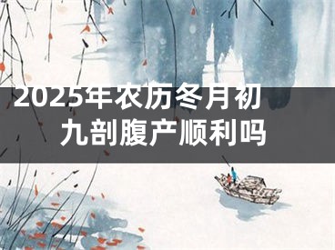 2025年农历冬月初九剖腹产顺利吗