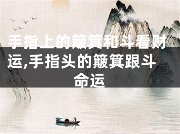 手指上的簸箕和斗看财运,手指头的簸箕跟斗命运