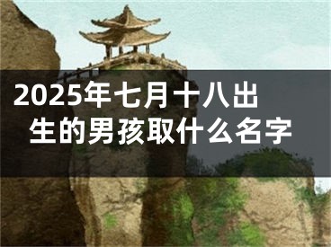 2025年七月十八出生的男孩取什么名字