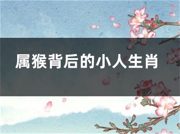 属猴背后的小人生肖