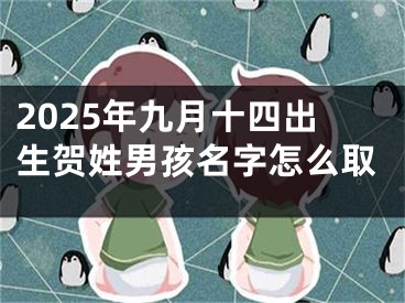 2025年九月十四出生贺姓男孩名字怎么取