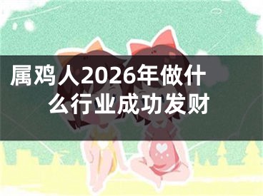属鸡人2026年做什么行业成功发财
