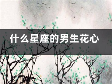 什么星座的男生花心