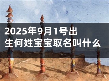 2025年9月1号出生何姓宝宝取名叫什么