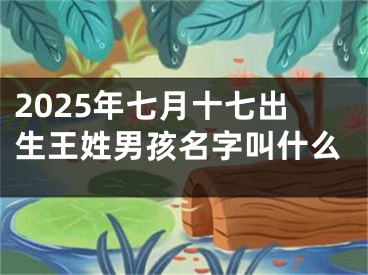 2025年七月十七出生王姓男孩名字叫什么