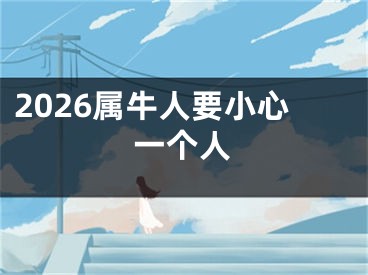 2026属牛人要小心一个人
