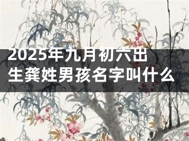 2025年九月初六出生龚姓男孩名字叫什么