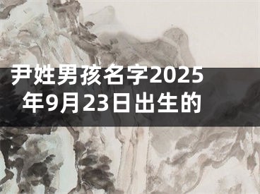 尹姓男孩名字2025年9月23日出生的