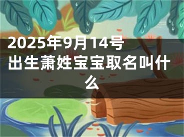 2025年9月14号出生萧姓宝宝取名叫什么