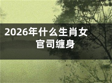 2026年什么生肖女官司缠身