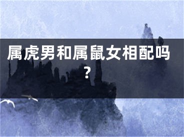 属虎男和属鼠女相配吗?