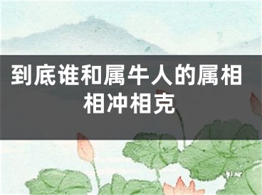 到底谁和属牛人的属相相冲相克
