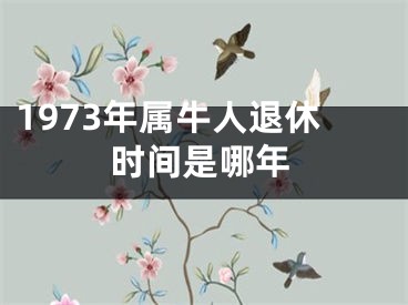 1973年属牛人退休时间是哪年