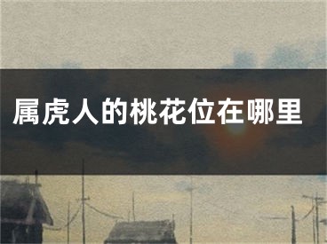 属虎人的桃花位在哪里