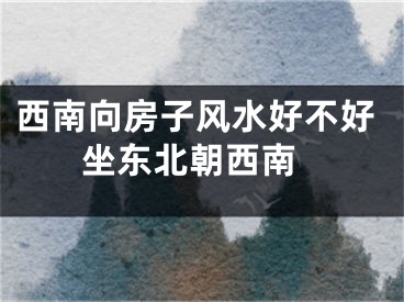 西南向房子风水好不好 坐东北朝西南