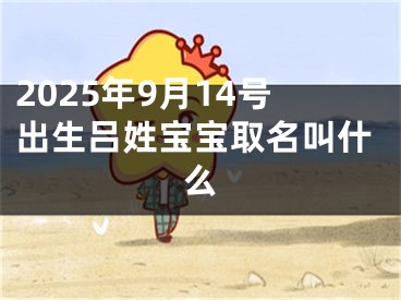 2025年9月14号出生吕姓宝宝取名叫什么