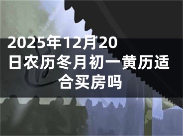2025年12月20日农历冬月初一黄历适合买房吗