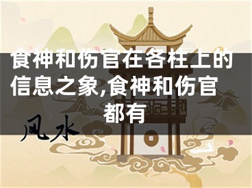 食神和伤官在各柱上的信息之象,食神和伤官都有