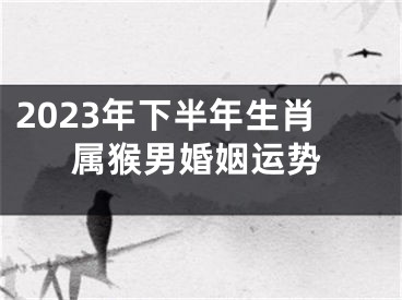 2023年下半年生肖属猴男婚姻运势