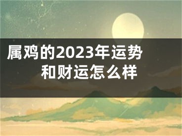 属鸡的2023年运势和财运怎么样