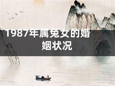 1987年属兔女的婚姻状况