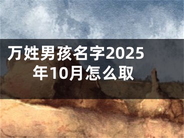 万姓男孩名字2025年10月怎么取