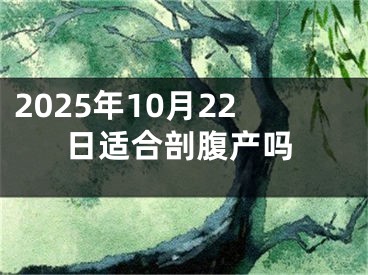 2025年10月22日适合剖腹产吗