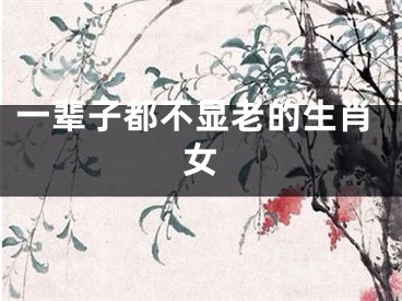 一辈子都不显老的生肖女
