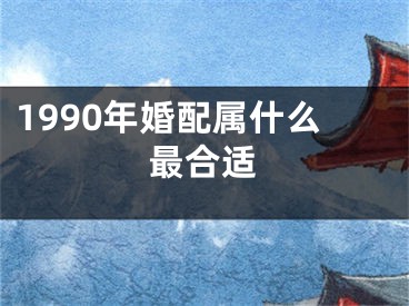 1990年婚配属什么最合适
