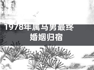 1978年属马男最终婚姻归宿