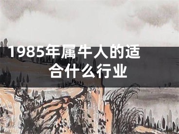 1985年属牛人的适合什么行业
