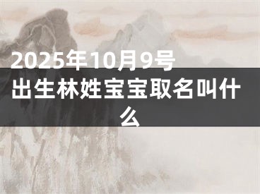 2025年10月9号出生林姓宝宝取名叫什么