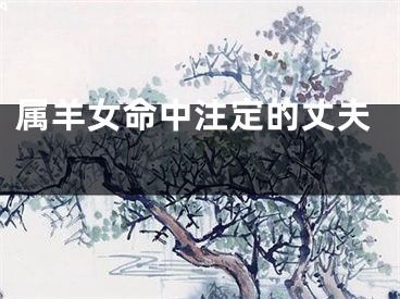 属羊女命中注定的丈夫 