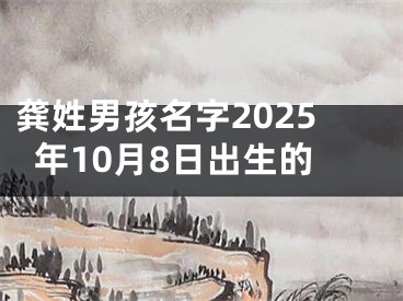 龚姓男孩名字2025年10月8日出生的