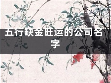 五行缺金旺运的公司名字