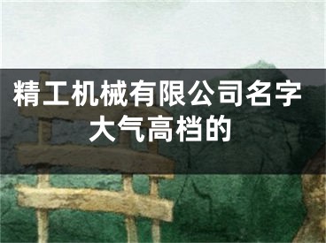 精工机械有限公司名字大气高档的