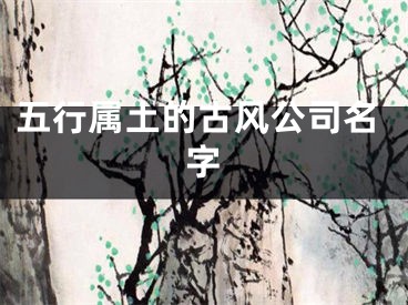 五行属土的古风公司名字