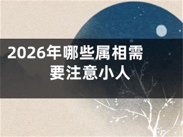 2026年哪些属相需要注意小人
