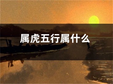 属虎五行属什么