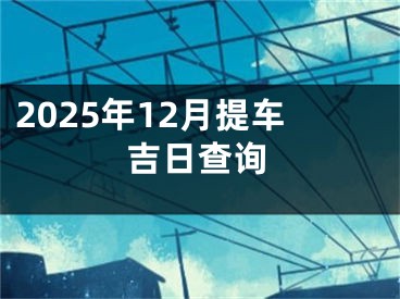 2025年12月提车吉日查询