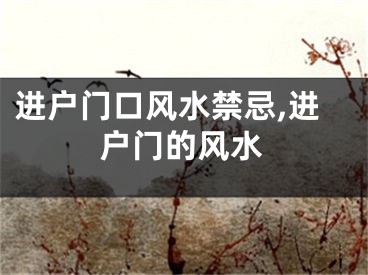 进户门口风水禁忌,进户门的风水