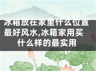 冰箱放在家里什么位置最好风水,冰箱家用买什么样的最实用